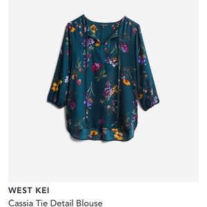 Stitch Fix Blouse - WEST KEI Cassia Tie Detail Blouse